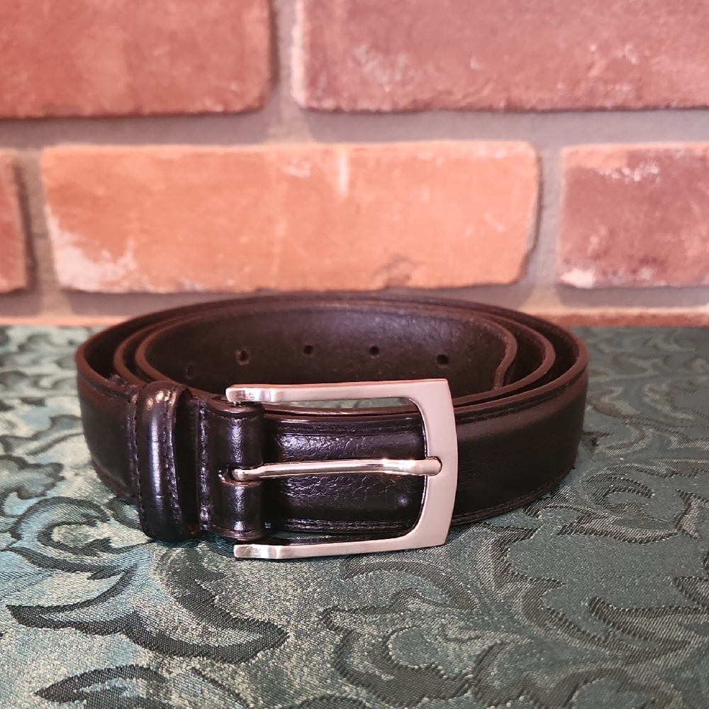 Black Genuine Leather Belt